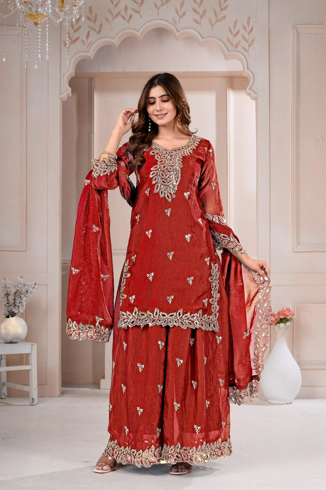 Vinayak Pakistani Designer Fendy Sharara Suit Wholesale 5