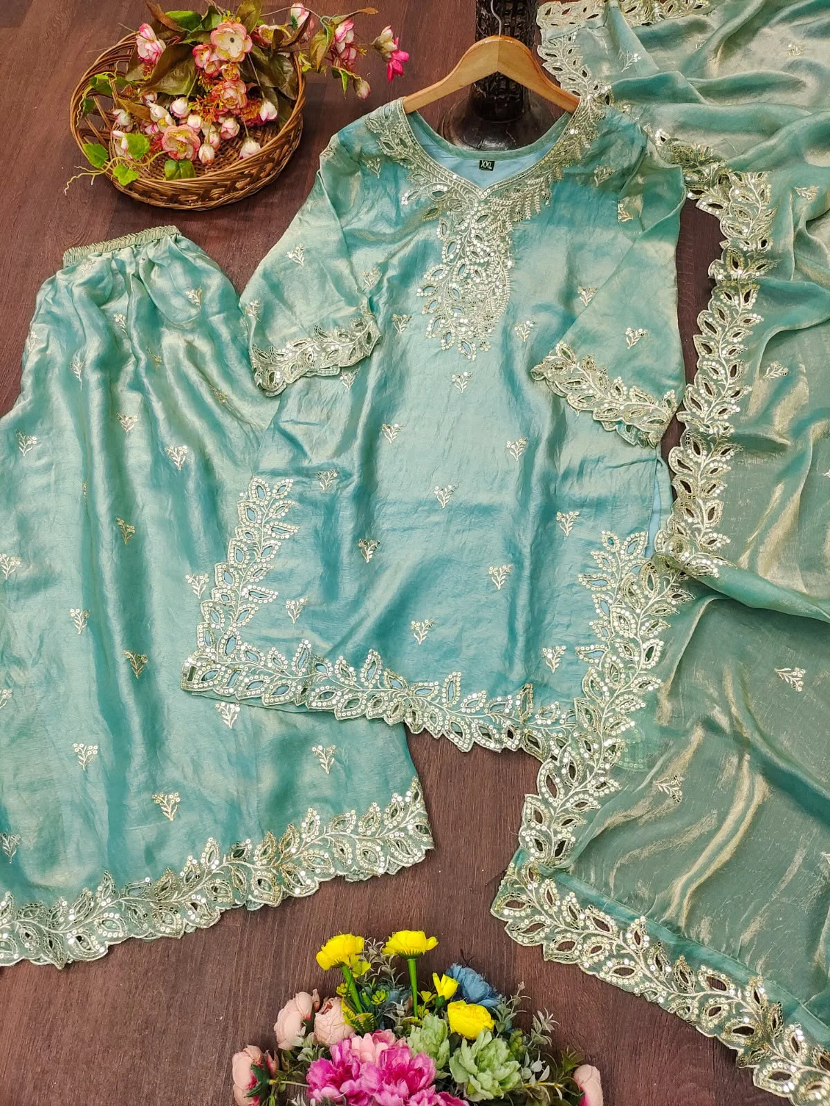 Vinayak Pakistani Designer Fendy Sharara Suit Wholesale 8