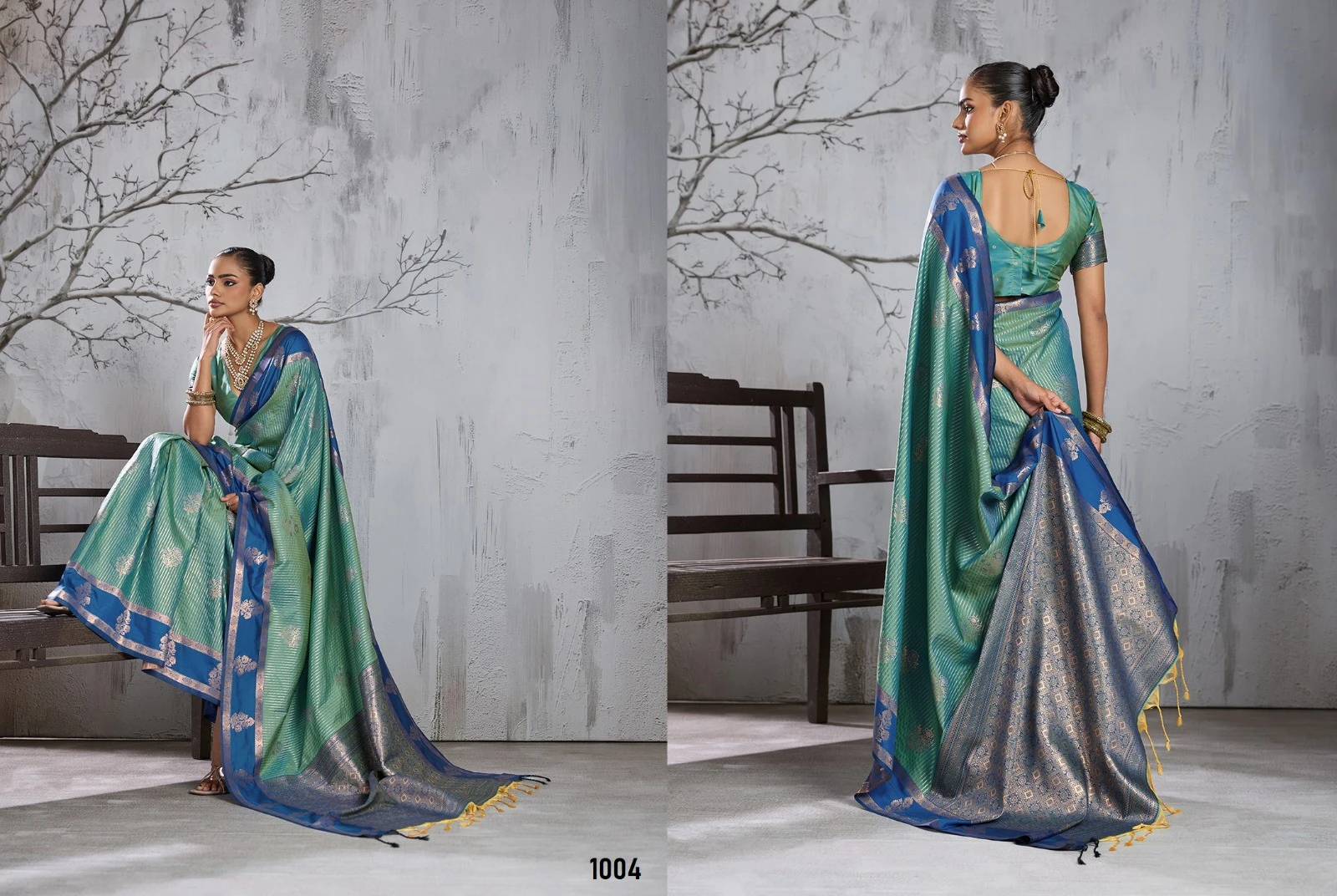 Vinayak Wholesale Advika Silk Saree With Gold Zari Weaving And Traditional Motifs 11