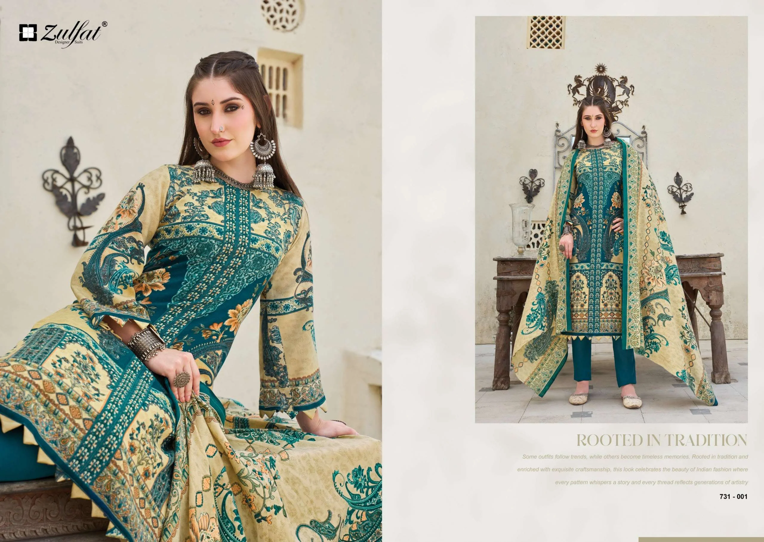Zulfat Designer Suits Gulnoor 3