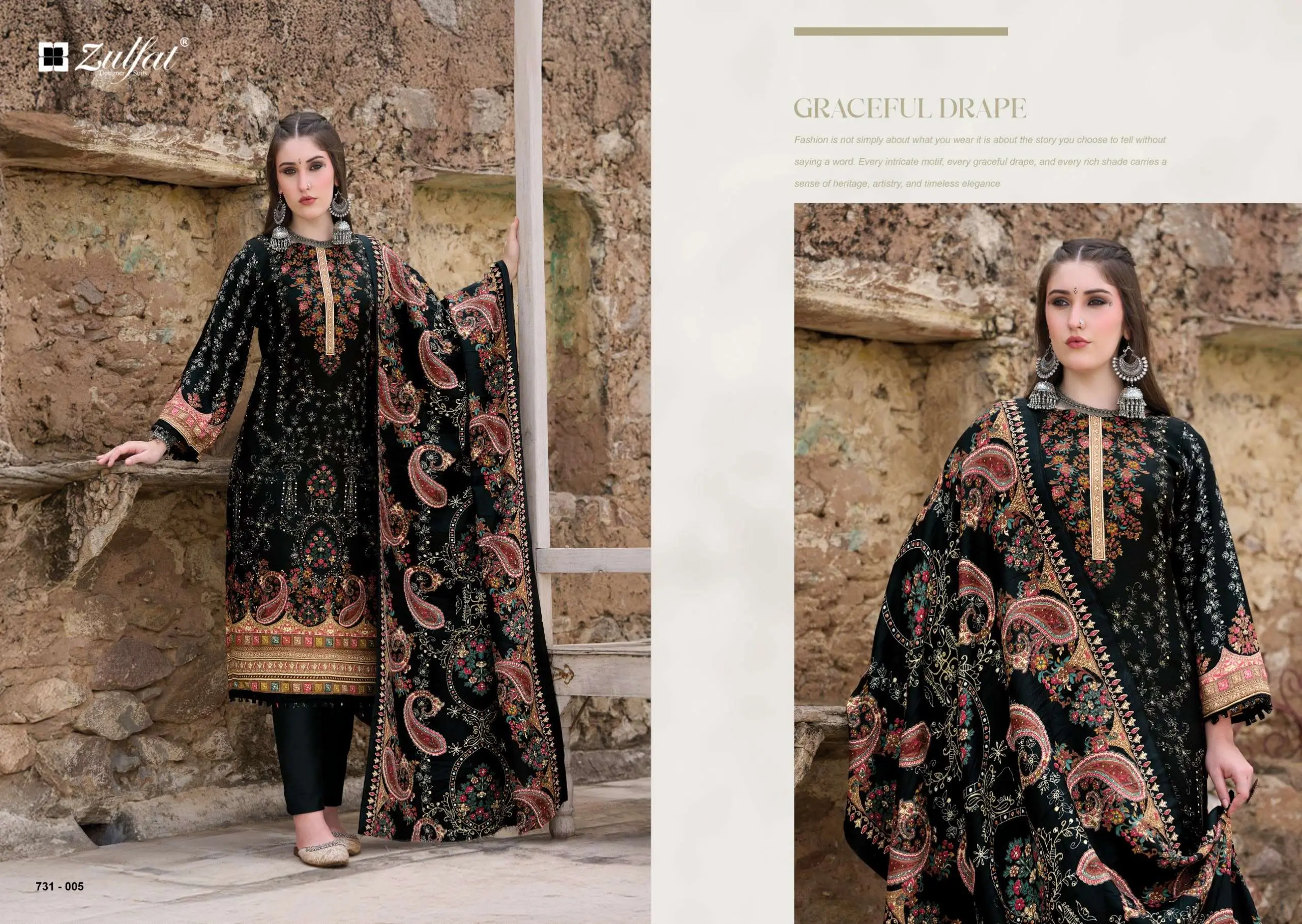 Zulfat Designer Suits Gulnoor 6