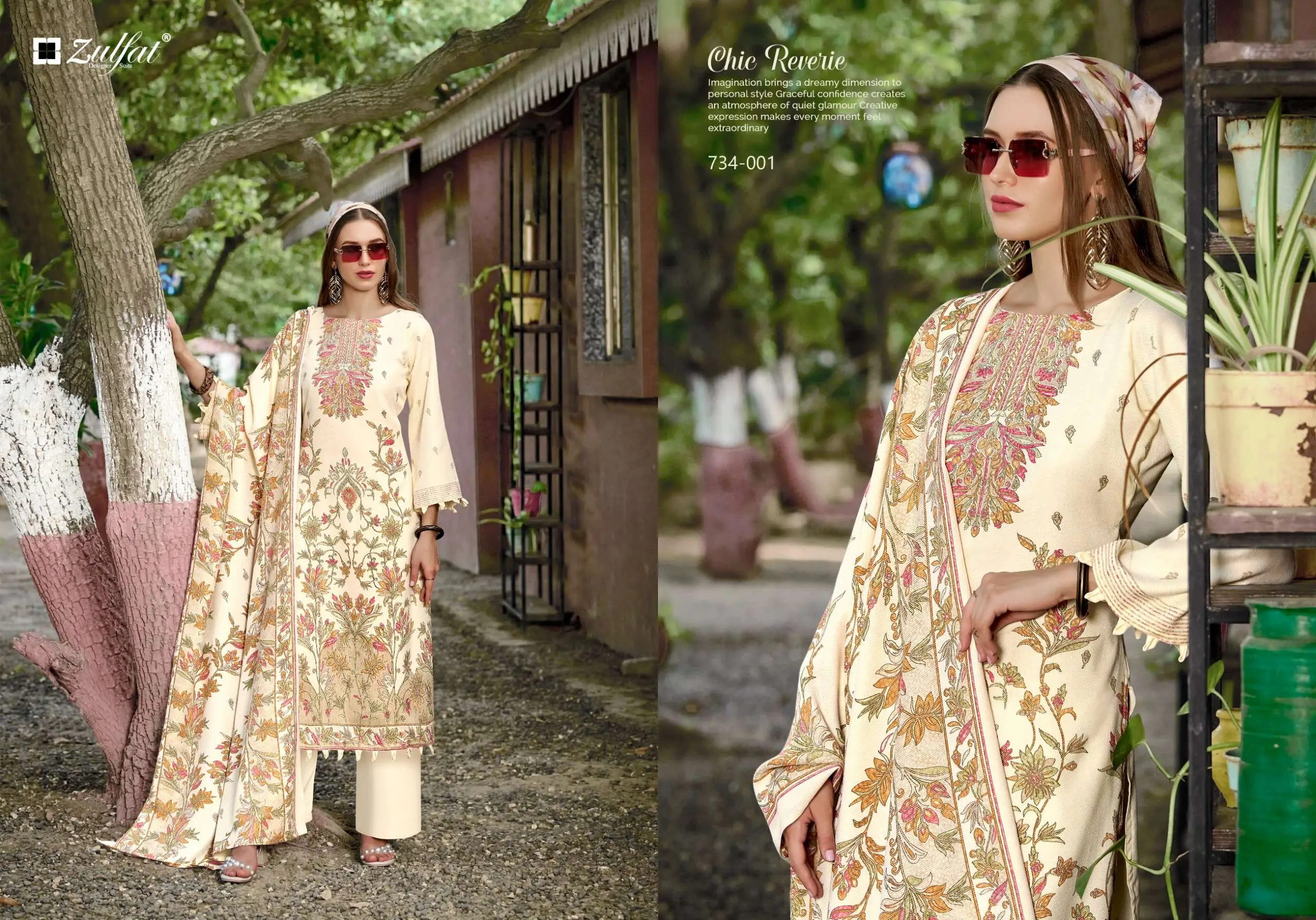 Zulfat Designer Suits Shahinoor 4