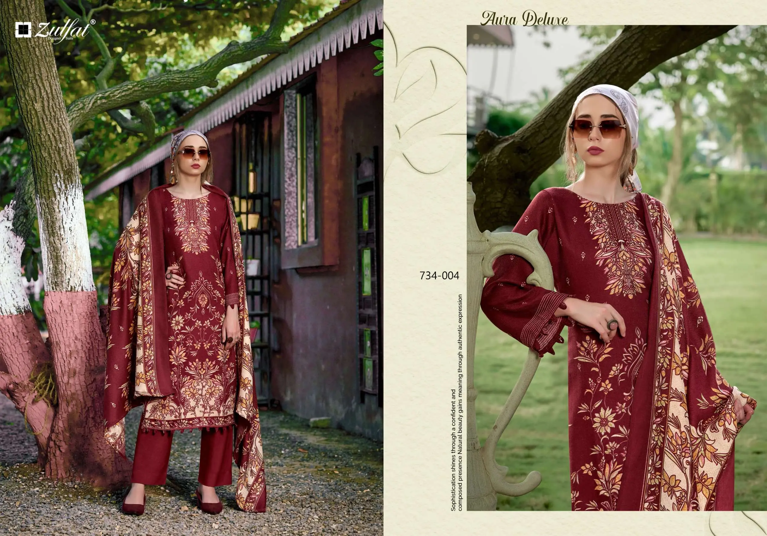 Zulfat Designer Suits Shahinoor 5