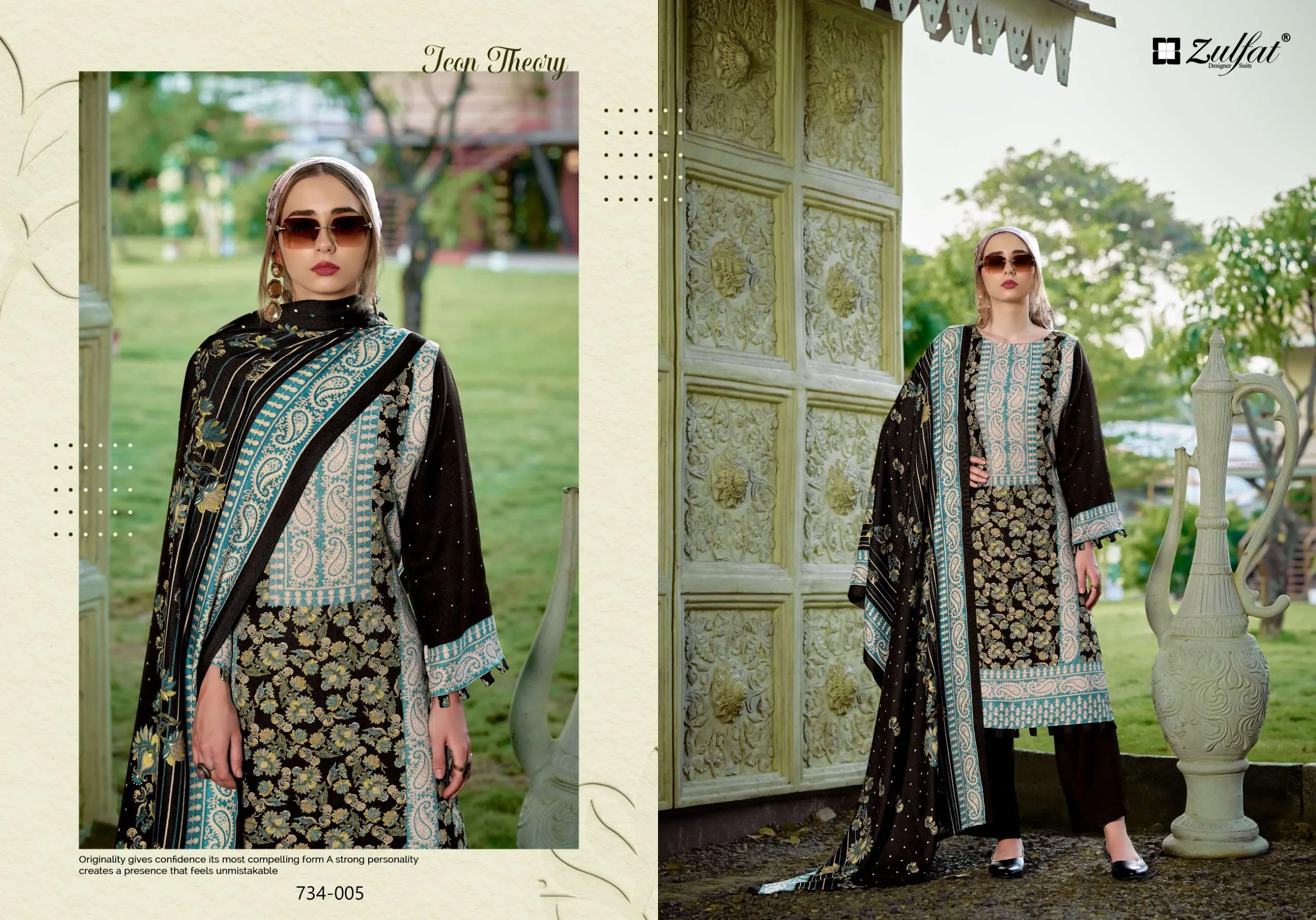 Zulfat Designer Suits Shahinoor 6
