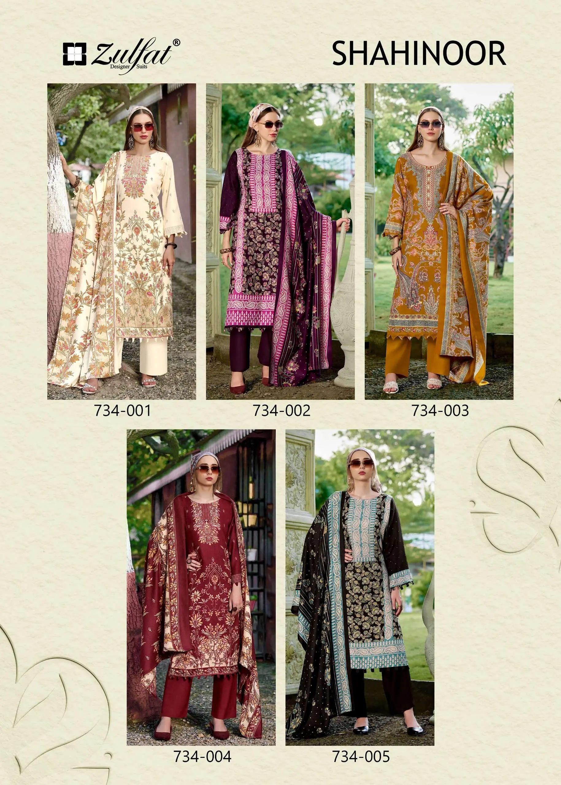 Zulfat Designer Suits Shahinoor 7